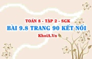 Bài 9.8 trang 90 Toán 8 Kết nối tri thức Tập 2